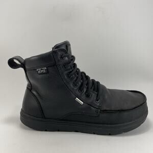 Lems Men's Classic Black Leather Boots